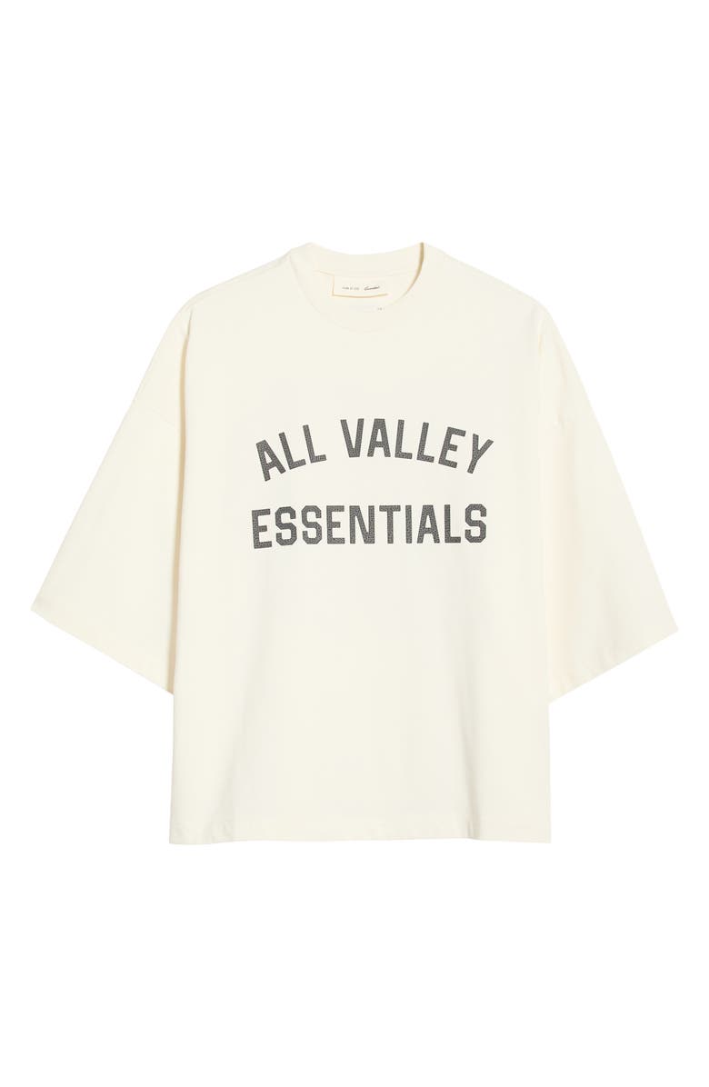 Fear of God Essentials Merch Cotton Graphic T-Shirt, Main, color, Ivory