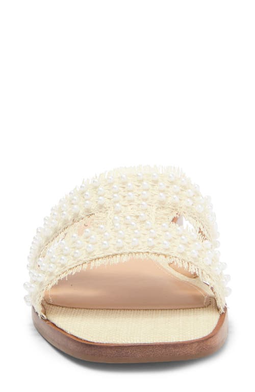 Steve Madden Hazel Slide Sandal In Pearl