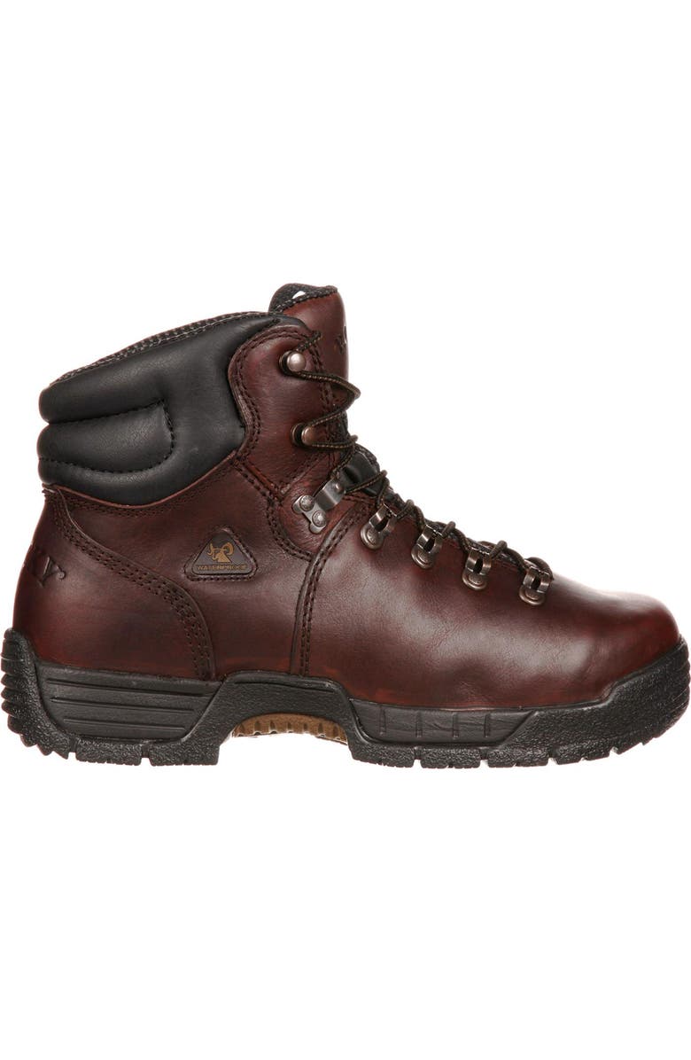 Rocky SlipResistant Waterproof Steel Toe Waterproof Work Boots, Main, color, Dark Brown