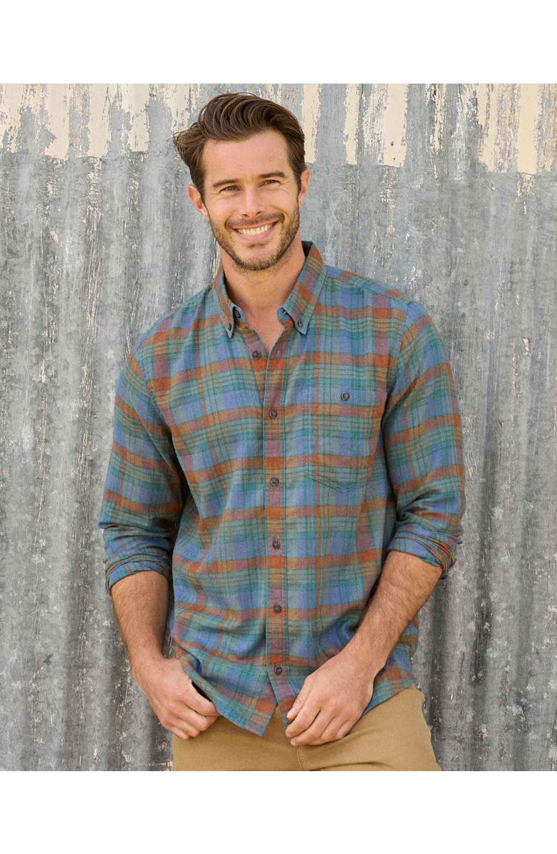 Toad & Co Airsmyth Long Sleeve Shirt, Alternate, color, Dark Roast Tonal Madras