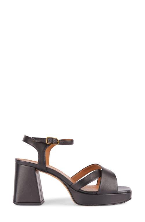 Geox Soledea Ankle Strap Platform Sandal In Black