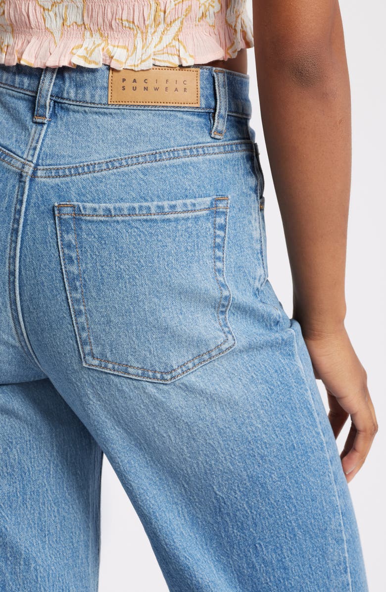 PacSun Cornelia High Waist Wide Leg Crop Jeans, Alternate, color, 