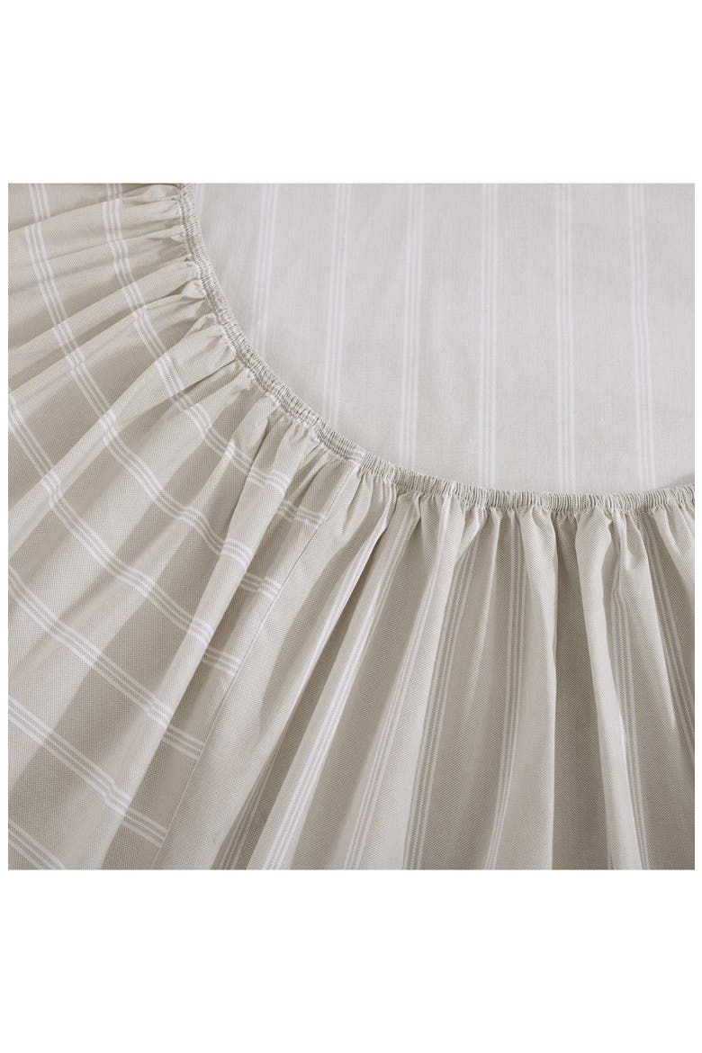 Effortless Stripe Cotton Percale Sheet Set, Alternate, color, LIGHT BEIGE