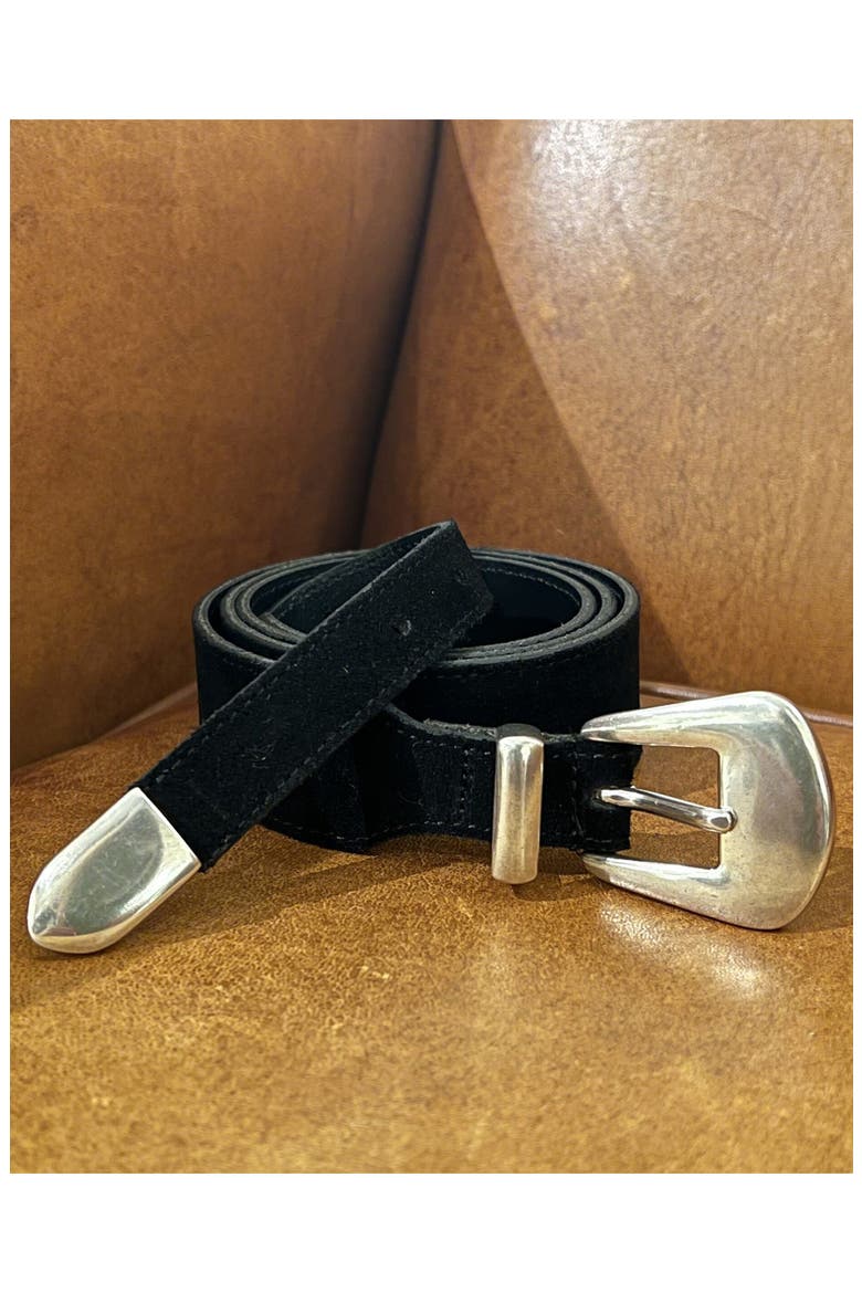 Phoenix Leather Belt, Alternate, color, BLACK