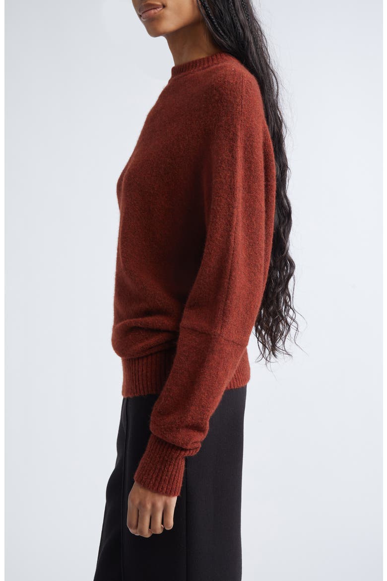Abie Boiled Wool Blend Sweater, Alternate, color, CINNAMON