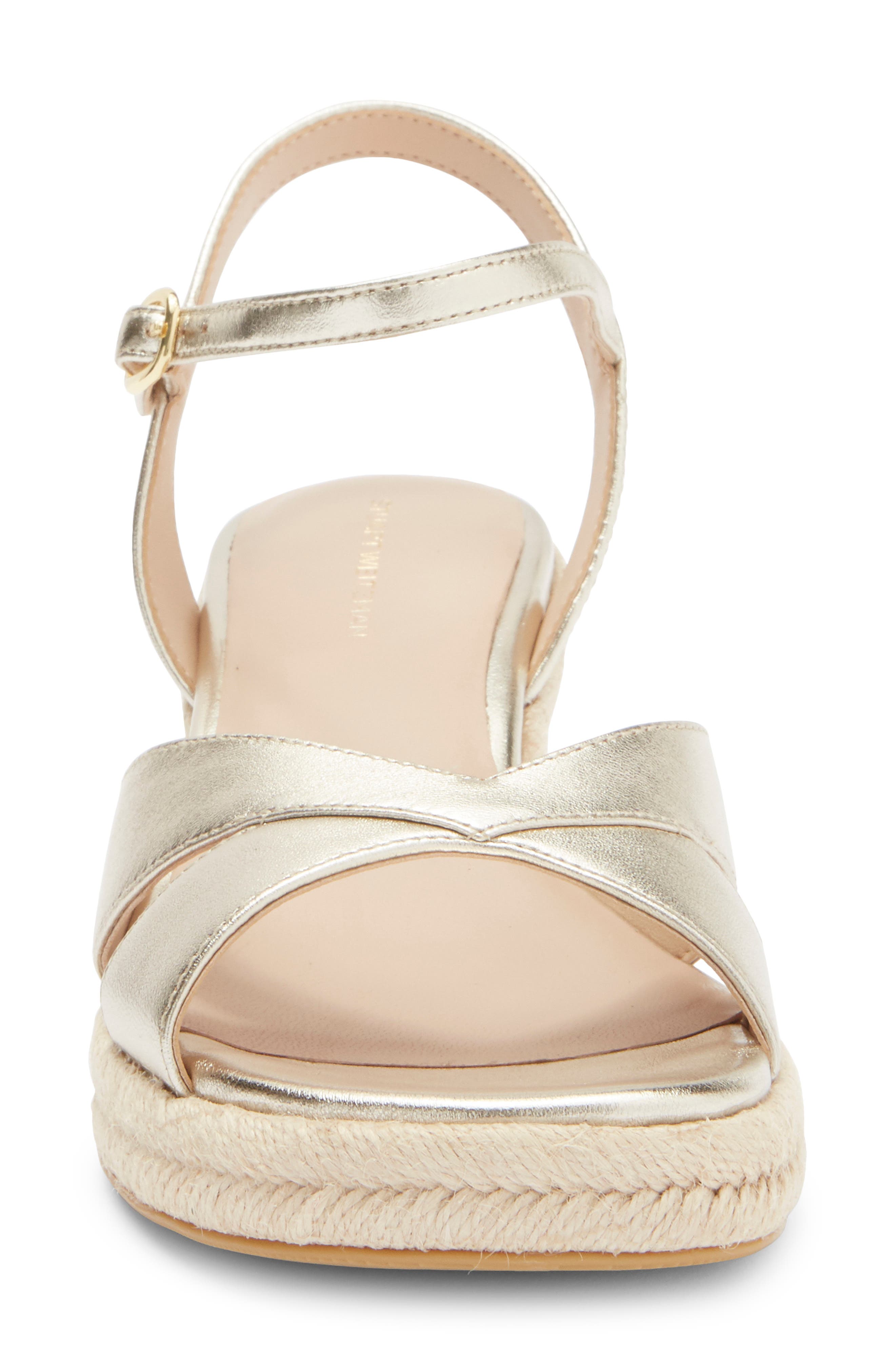 Miami Espadrille Wedge Sandal, Alternate, color, PLATINO