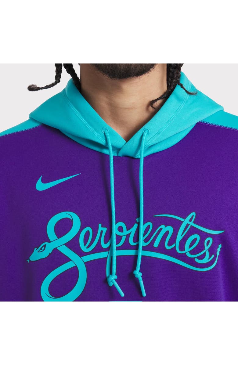 Nike Men
s Nike Purple Arizona Diamondbacks 2025 City Connect Authentic Collection Therma Pullover Hoodie, Alternate, color,