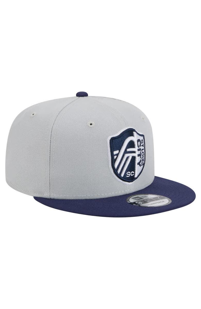 New Era Men's New Era Gray St. Louis City SC Color Pack Two-Tone 9FIFTY Snapback Hat, Alternate, color, Gray