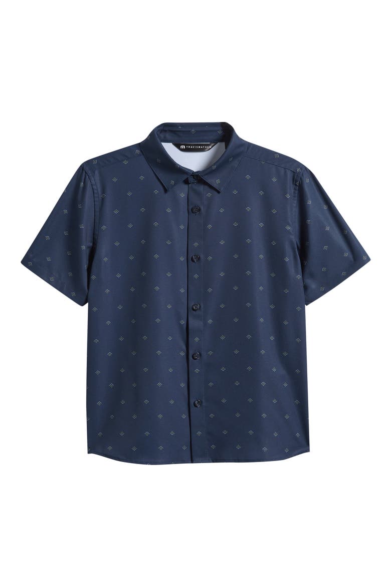 Kids' Techwoven Port Visit Button-Up Shirt, Alternate, color, TOTAL ECLIPSE