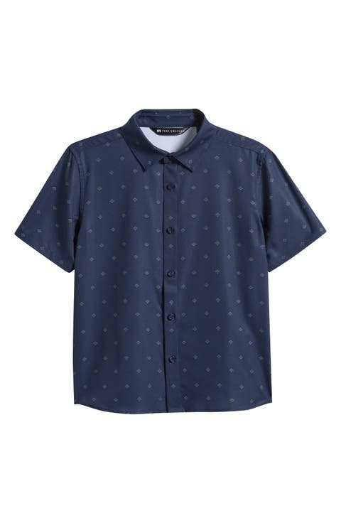 Kids' Techwoven Port Visit Button-Up Shirt (Big Kid)