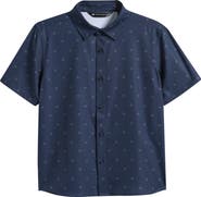 TravisMathew Kids' Techwoven Port Visit Button-Up Shirt