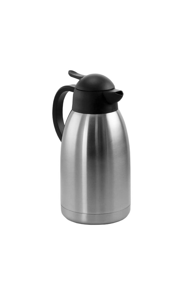 Megachef 2.11 Quart Stainless Steel Thermal Beverage Carafe for Coffee and Tea, Alternate, color, Silver