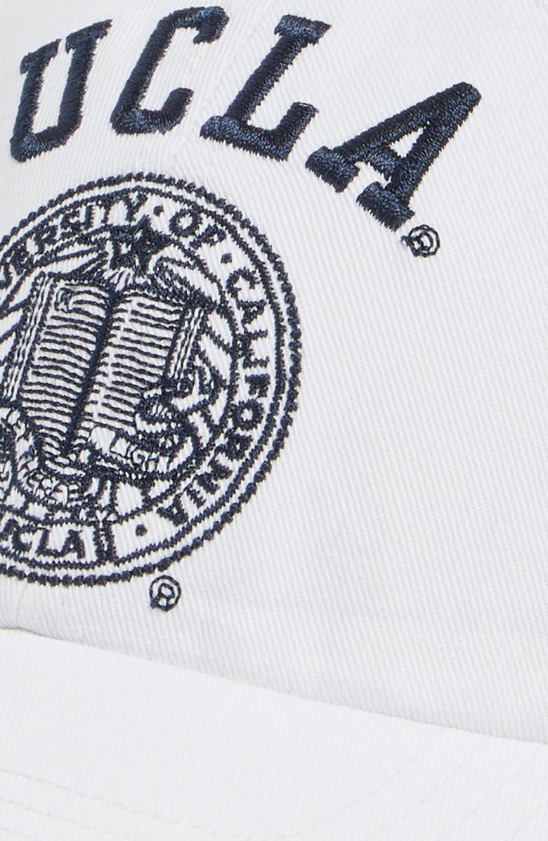 Sporty & Rich UCLA Crest Cotton Twill Baseball Cap, Alternate, color, 