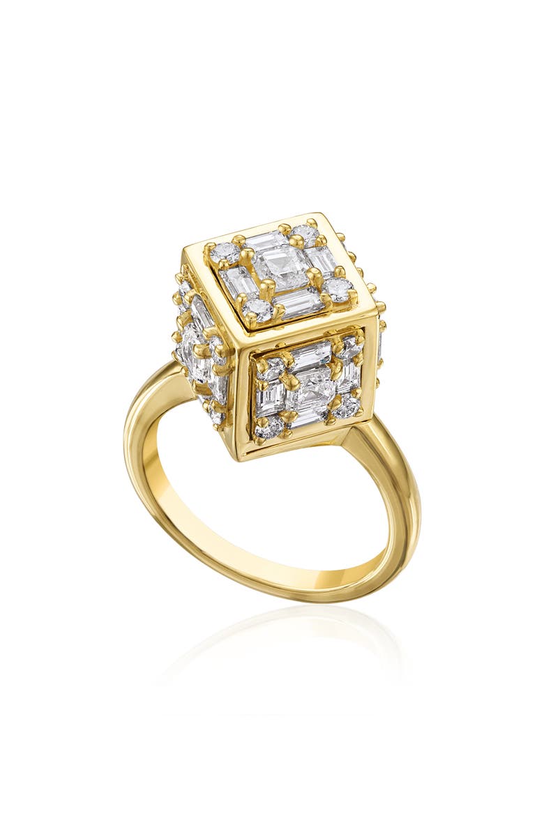 Dimensional Diamond Ring, Main, color, D3.12 18KYG