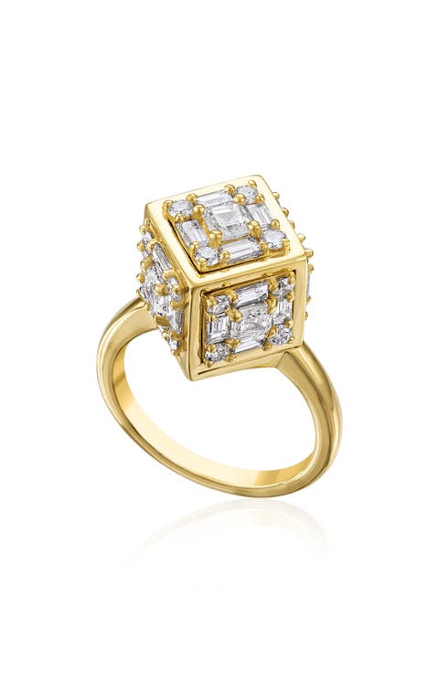 Dimensional Diamond Ring