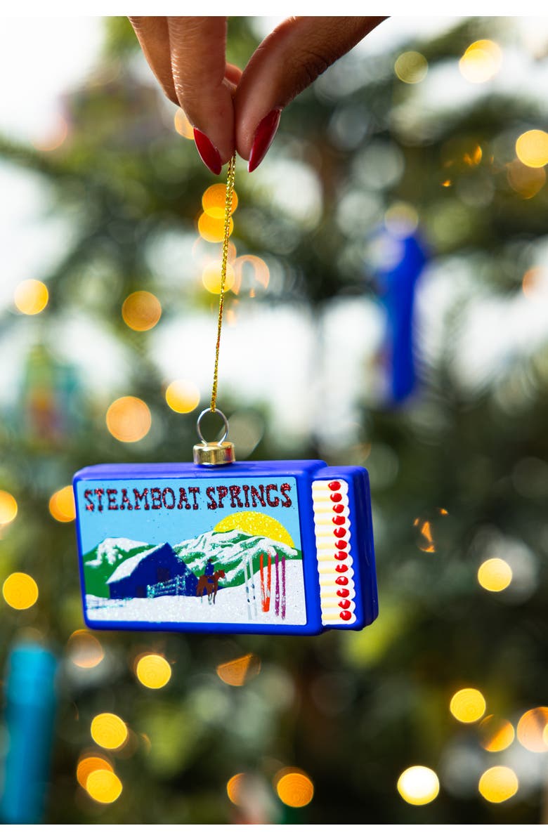 Furbish Matchbook Ornament - Steamboat Springs, Alternate, color, Blue