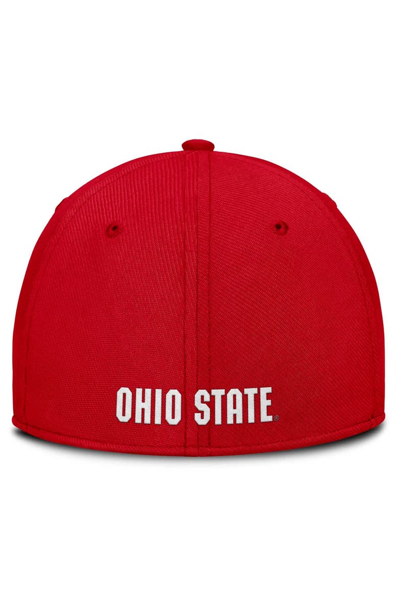 Nike Men's Nike Scarlet Ohio State Buckeyes 2025 On-Field Rise Performance Flex Hat, Alternate, color,