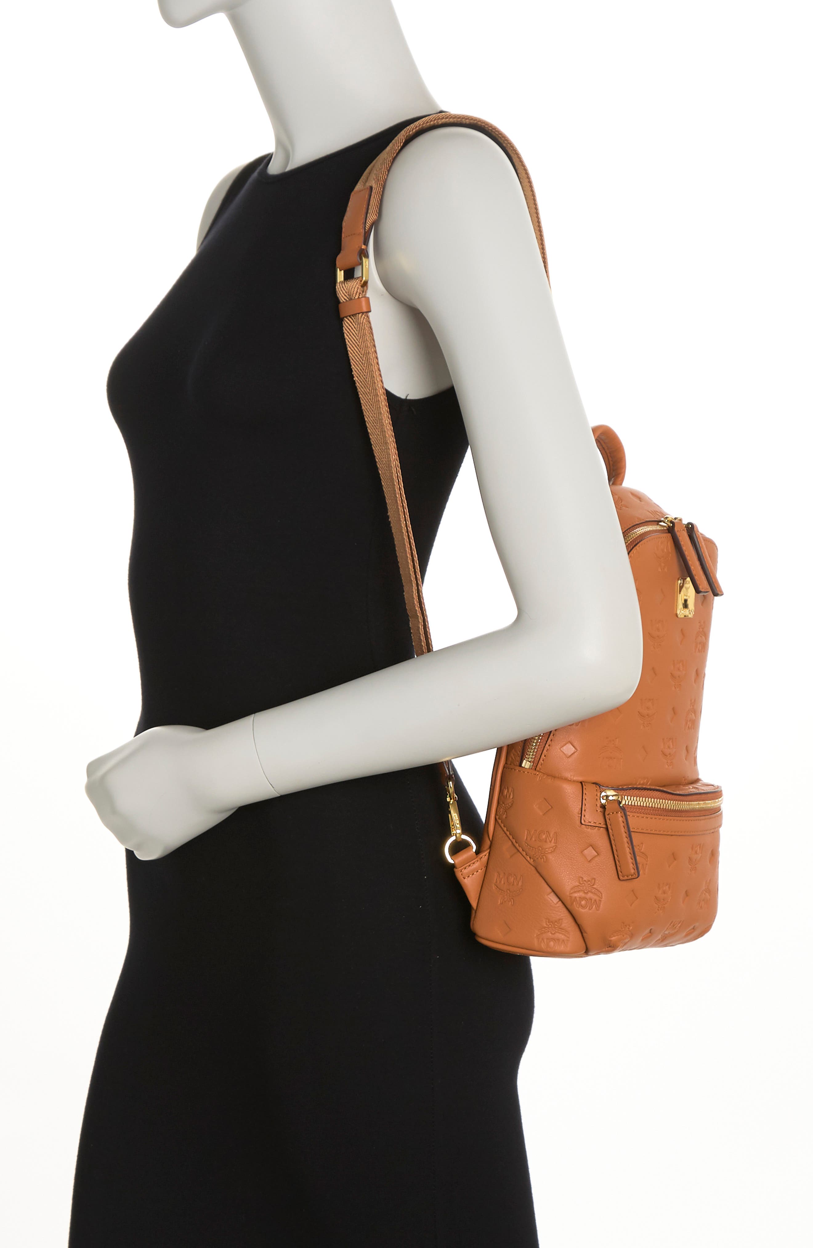 MCM Small Aren Sling Bag, Alternate, color, 