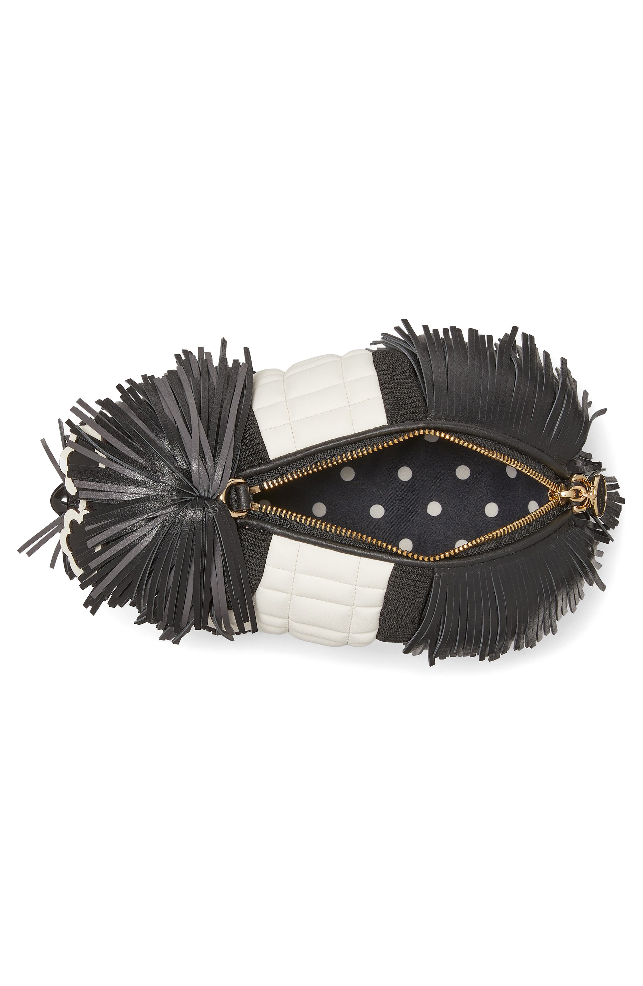 Kate Spade New York shaggy dog fringe crossbody bag, Alternate, color, 