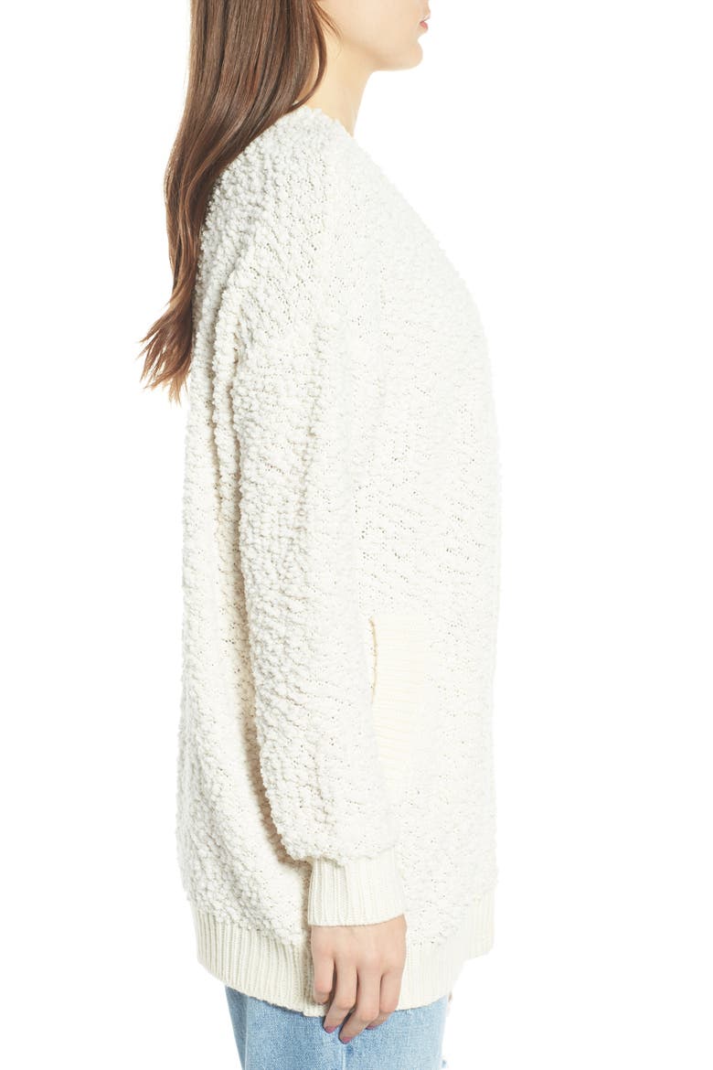 Nubby Cardigan, Alternate, color, IVORY