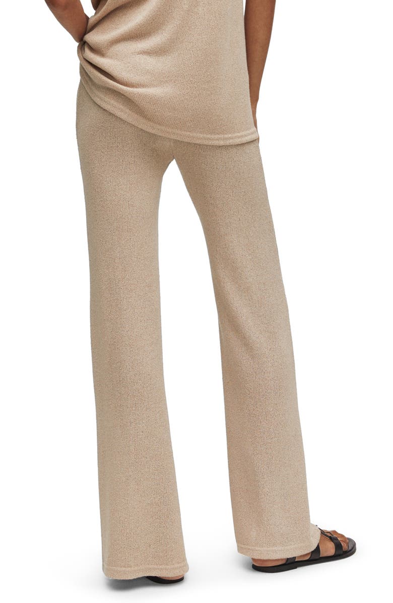 MANGO Knit Flare Pants, Alternate, color, 