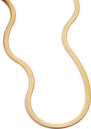 Mint & Lily Herringbone Gold Chain Necklace