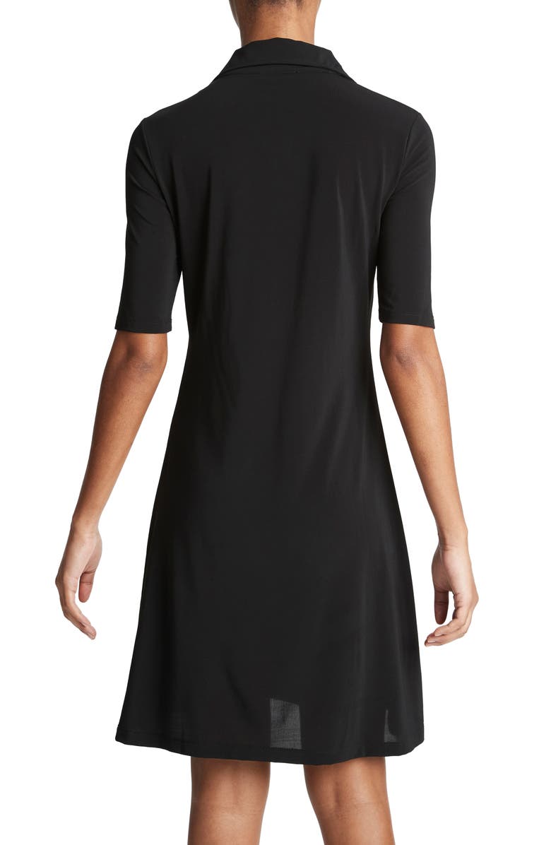 Vince Elbow Sleeve Knit Polo Dress, Alternate, color, 