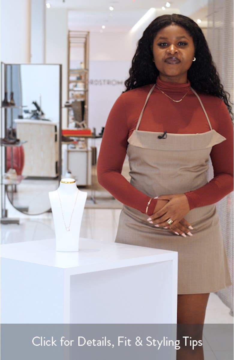 14K Gold Point Circle Pendant Necklace, sales video thumbnail