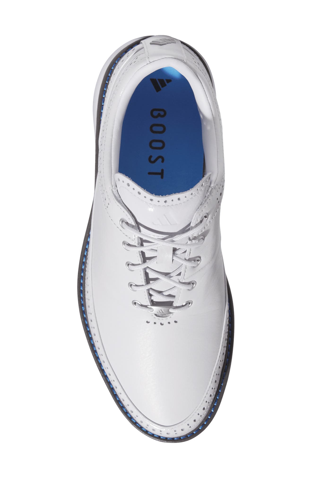 adidas Golf MC80 Spikeless Golf Shoe, Alternate, color, Grey/ Silver/ Blue Burst