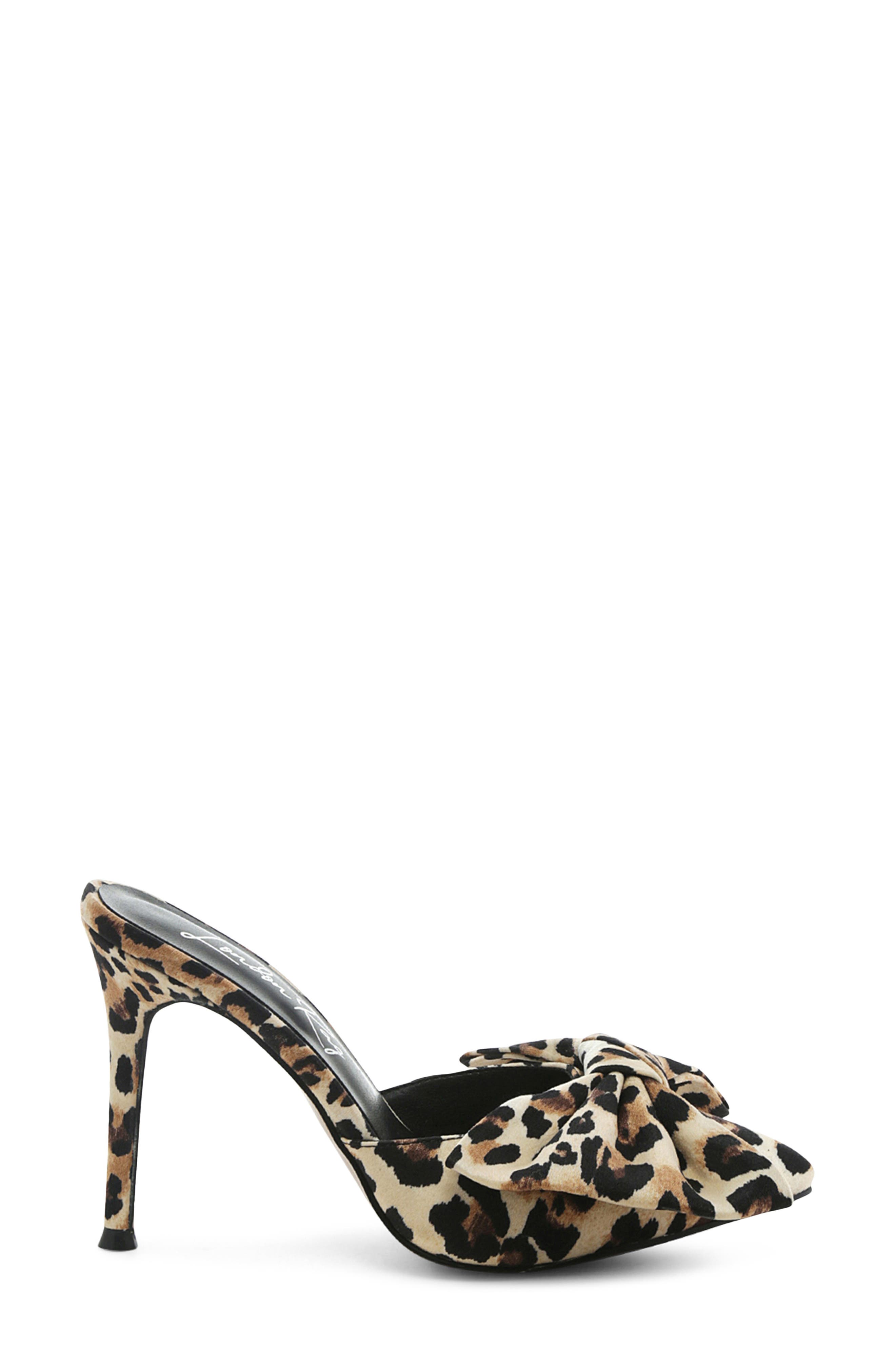 LONDON RAG Joelle Leopard Bow Mule Pump, Alternate, color, 