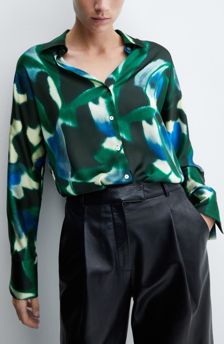 MANGO Print Shirt, Alternate, color, 