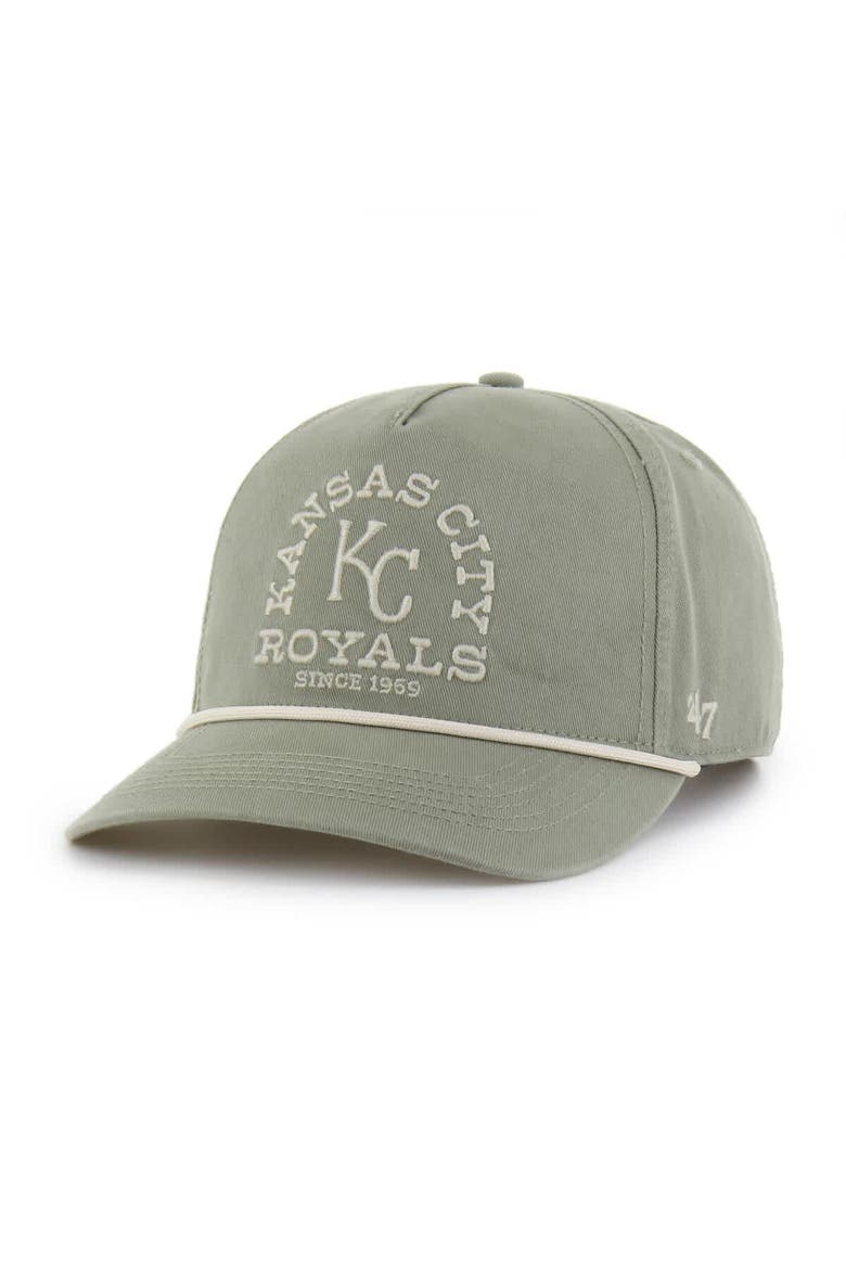 Men's '47  Olive Kansas City Royals Canyon Ranchero Hitch Adjustable Hat, Main, color, Olive