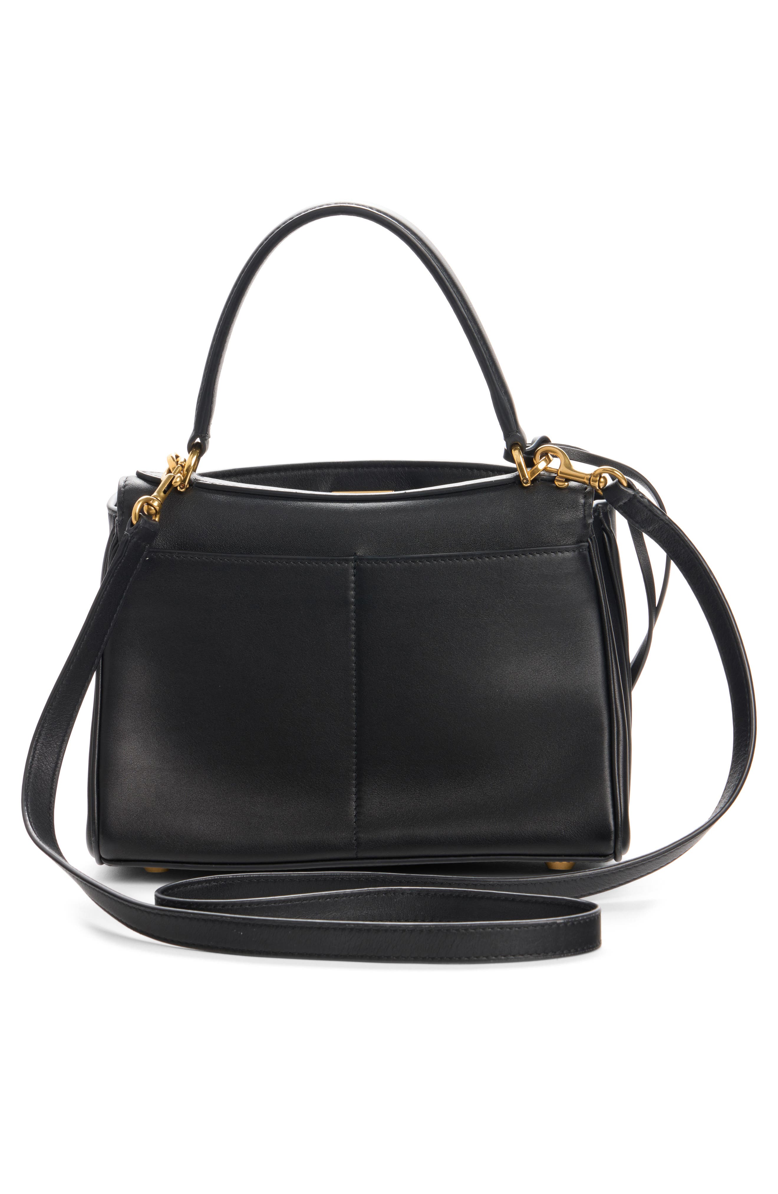 Balenciaga Small Rodeo Leather Handbag, Alternate, color, 1000 Black