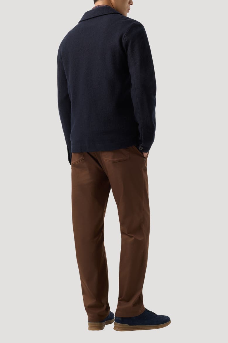 Wool Overshirt Blanco, Alternate, color, Navy blue