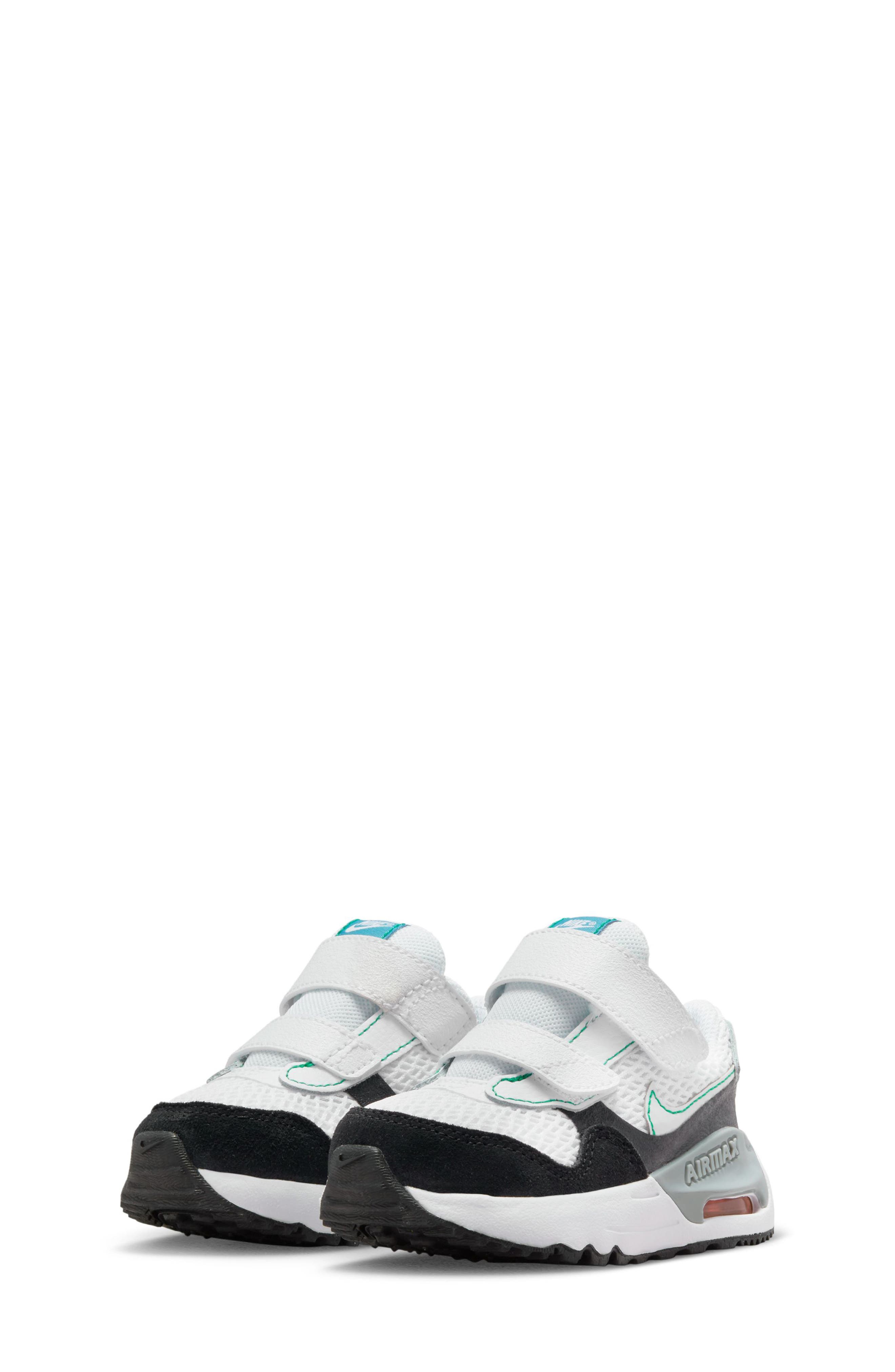 Kids' Air Max SYSTM Sneaker, Main, color, WHITE/ PLATINUM/ BLACK/ GREY