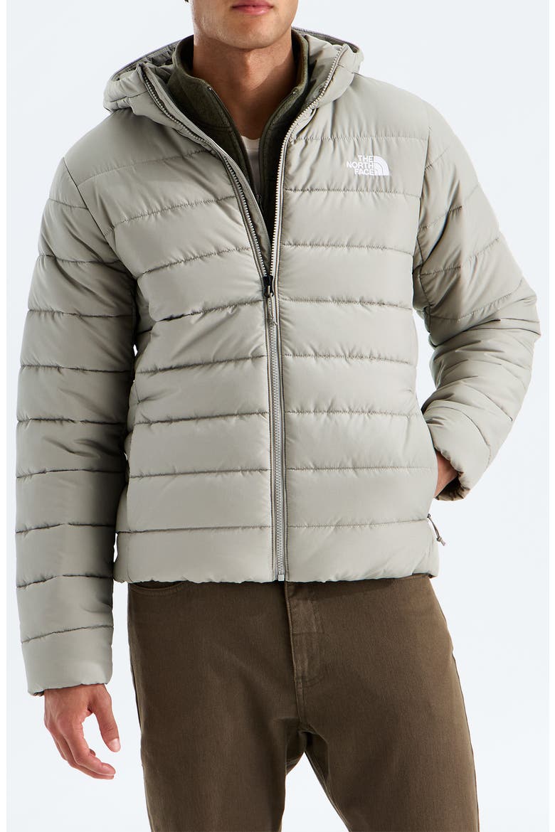 Aconcagua Hooded Puffer Jacket, Main, color, STONE SLAB