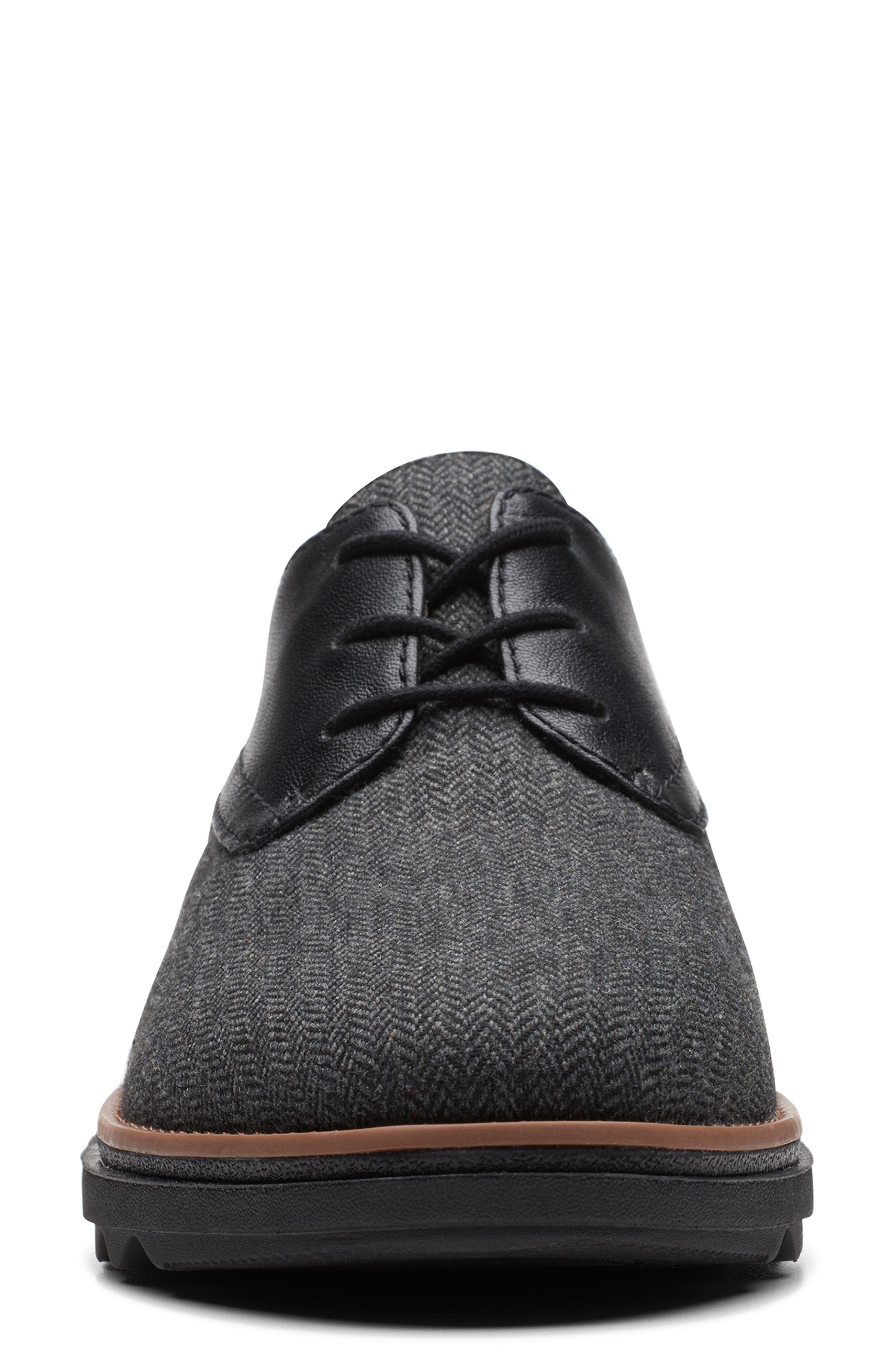 Clarks<sup>®</sup> Sharon Rae Lace-Up Platform Wedge Sneaker, Alternate, color, Black Tweedcombi