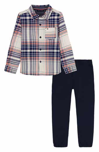 Tommy Hilfiger Kids' Woven Button-Up & Pants Set