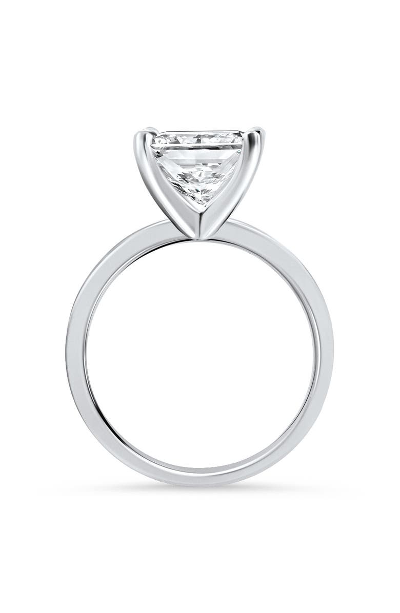 Bliss Diamond Certified 3.05Ct Natural Princess Cut Diamond Engagement Solitaire Ring Platinum, Alternate, color, Platinum