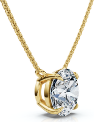 Bliss Diamond 1Ct Floating Solitaire Diamond Pendant 14k Gold Women's 18" Necklace Lab Grown