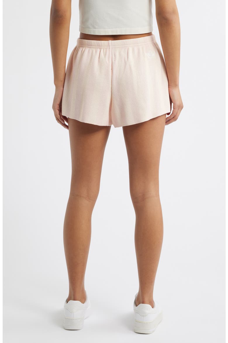 Sunshine & Rainbows Kimmy Waffle Knit Shorts, Alternate, color, PEACH STRIPE