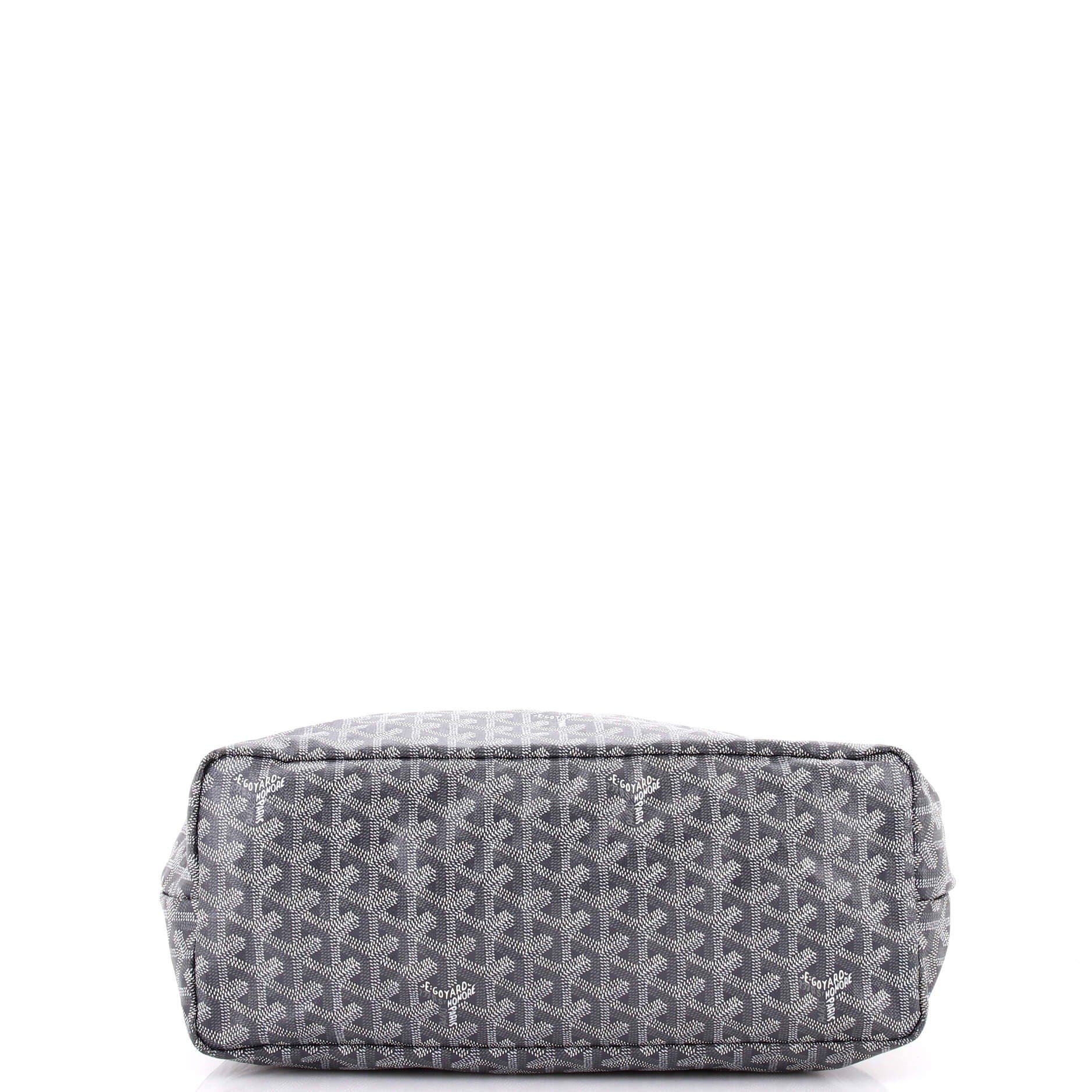 Pre-Owned Goyard Saint Louis Tote Coated Canvas PM, Alternate, color, Gray