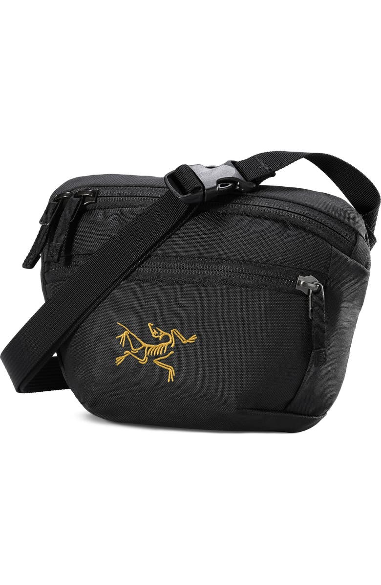 Arc'teryx Mantis 1 Recycled Polyester Belt Bag, Main, color, 24K Black