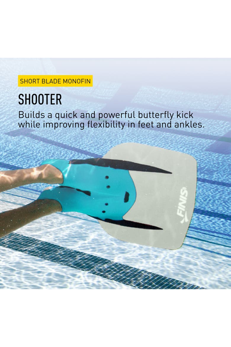 Shooter Fiberglass Monofin for Adults Builds Core Strength Dolphin Kick Speed Swim Training Fin, Alternate, color, Green
