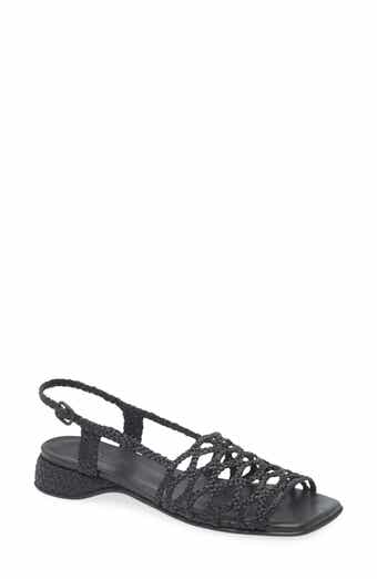 HEREU Alzira Raffia Slingback Sandal
