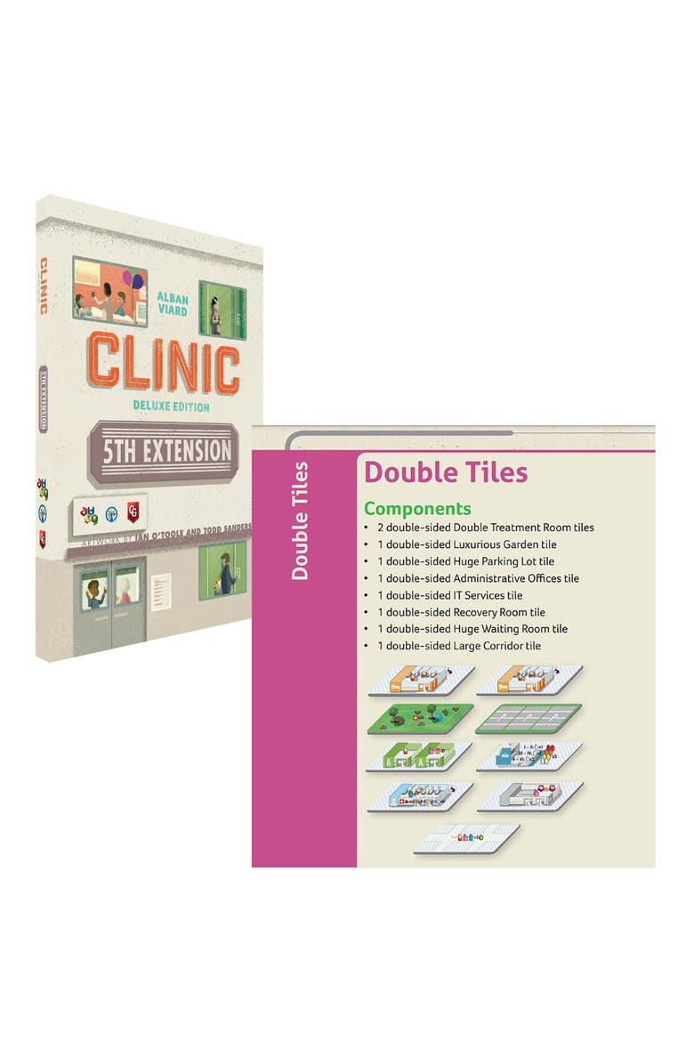 Capstone Games Clinic Deluxe Extension 5 Strategy Board Game Extension, 14 Players, Alternate, color, Multicolored
