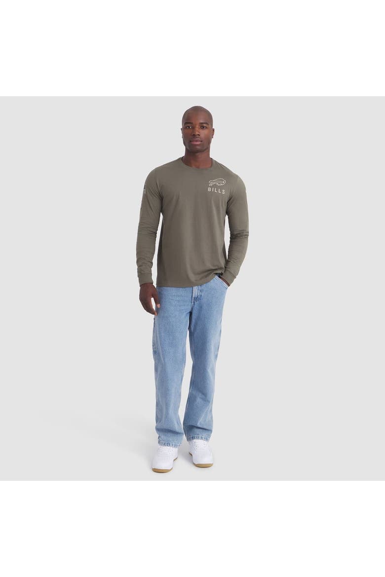 Men's Nike Olive Buffalo Bills 2025 Salute to Service Sideline Long Sleeve T-Shirt, Alternate, color, Olive