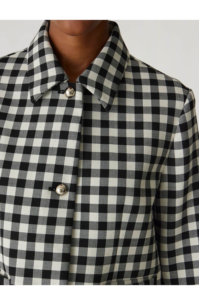 Rebecca Taylor Phillipa Check Cropped Jacket, Alternate, color, Black Combo