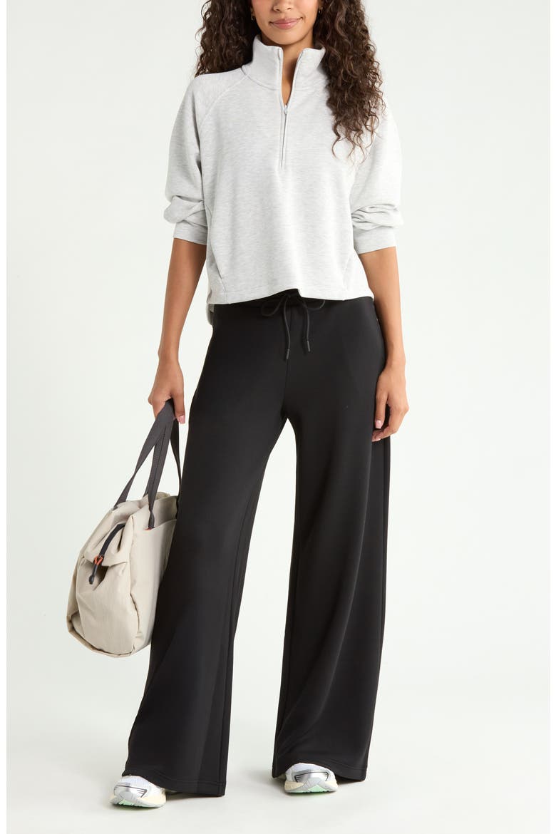 Soft Luxe Wide Leg Pants, Alternate, color, BLACK