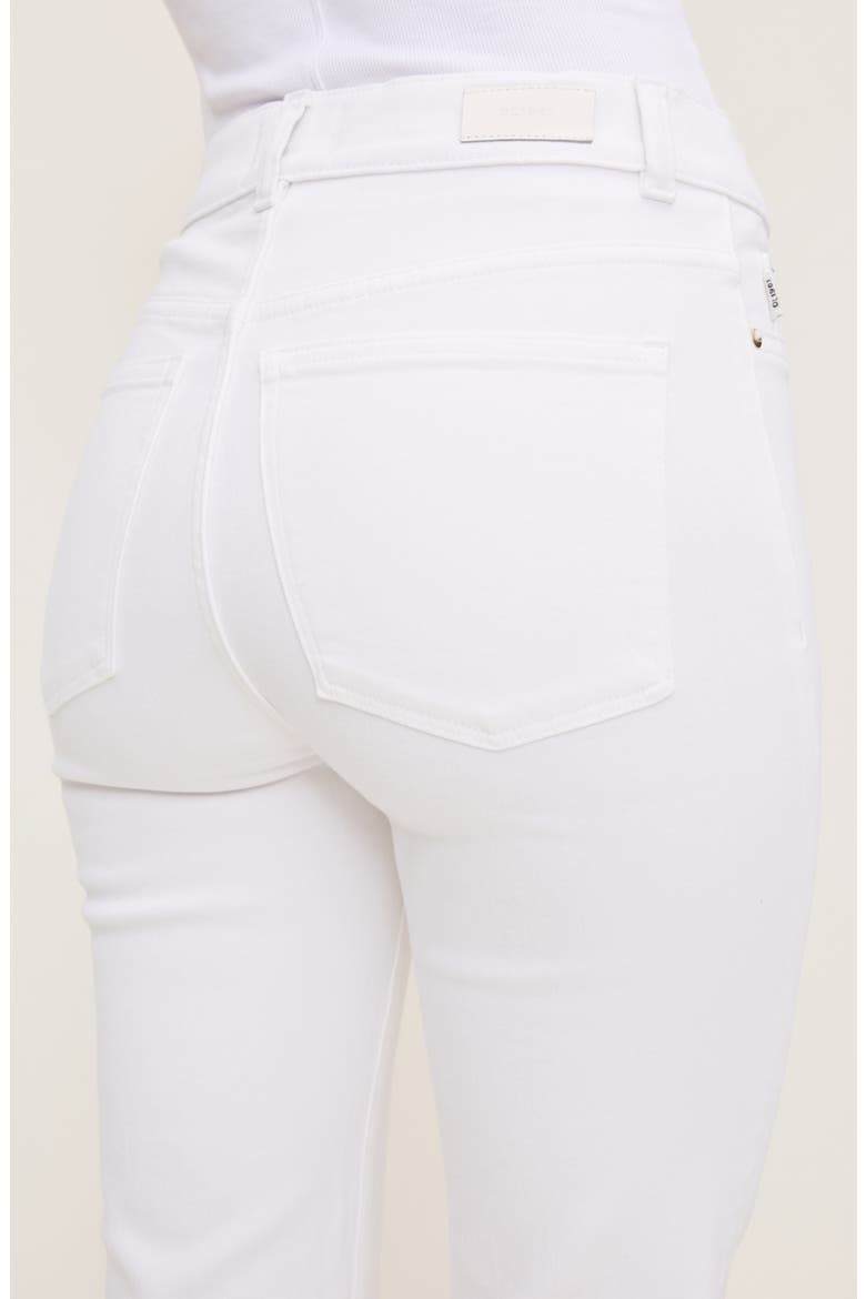 Halle Straight Leg High Rise Instasculpt Jeans, Alternate, color, WHITE DL AIRBRUSHED